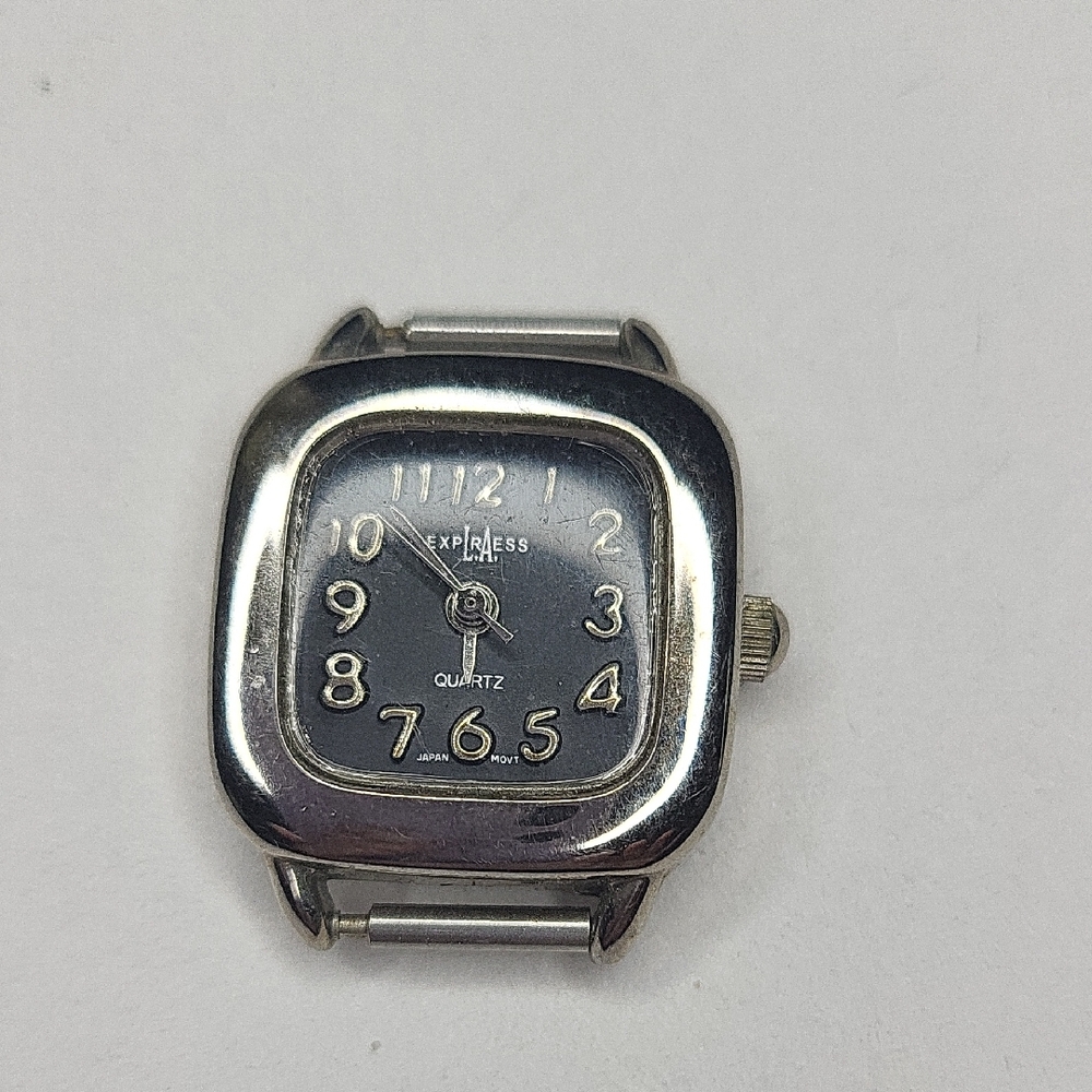 LA Express Silver-Tone Quartz Watch